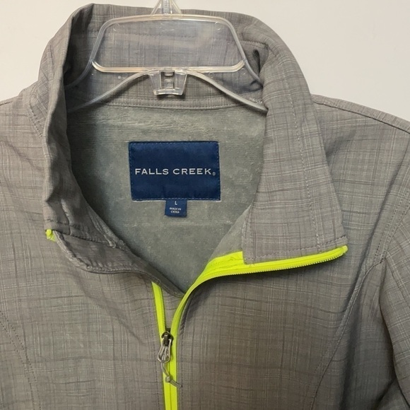 FALLS Creek Gray Plaid Lightweight Jacket Size Large - Picture 3 of 9